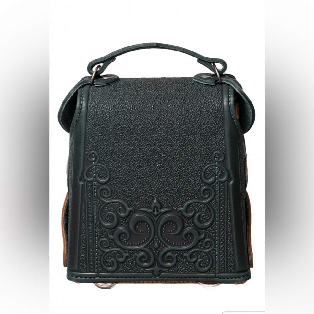 NEW! Embossed Leather Mini Backpack Brand New. - Picture 2 of 10